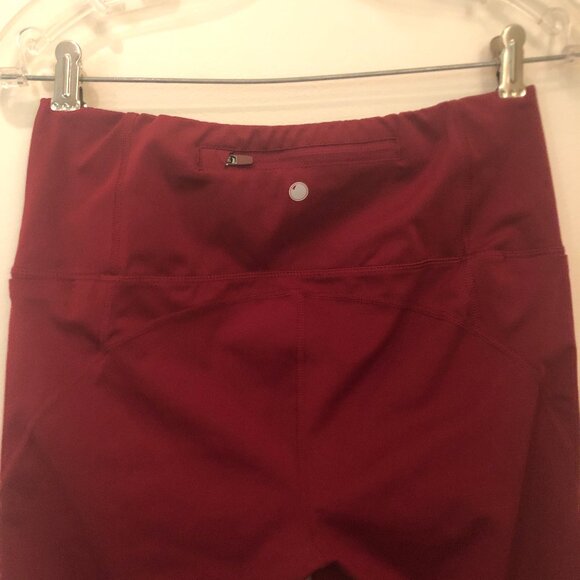 Yogalicious Lux rust-colored leggings w/ pockets sz L - Picture 7 of 11